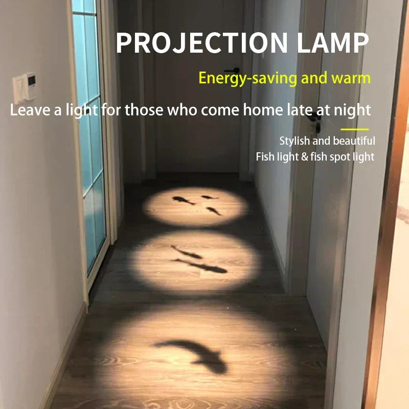 Nordic Projection Fish Ceiling Light