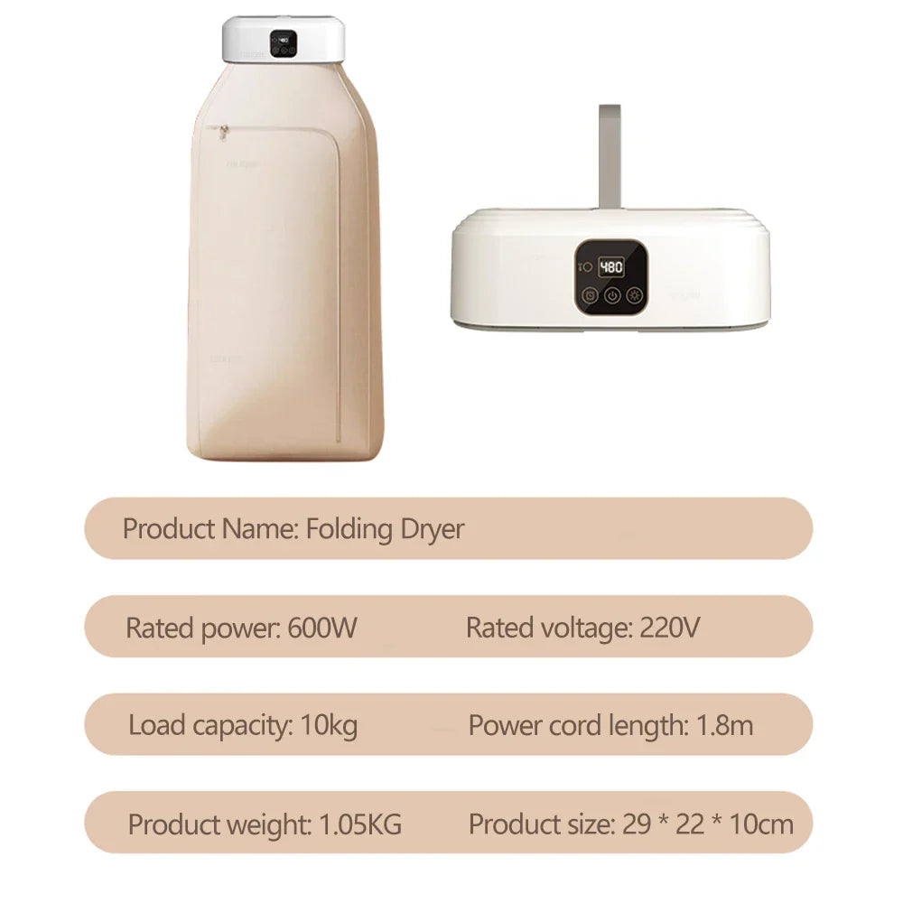 Portable Foldable Electric Clothing Dryer