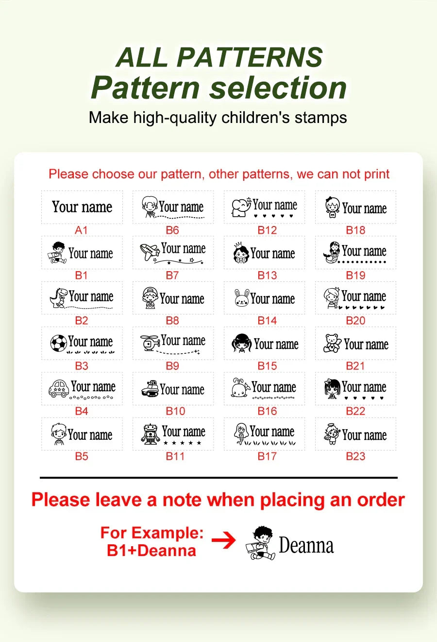 Name Stamp Set