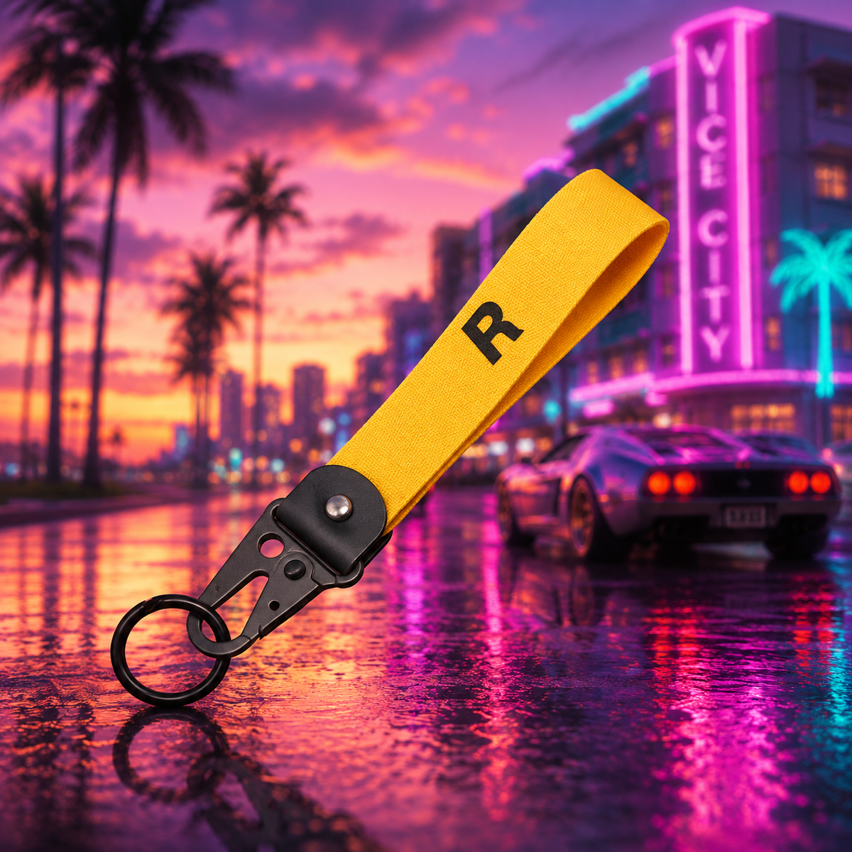 GTA VI Vice City Collectible Keychain 🌴